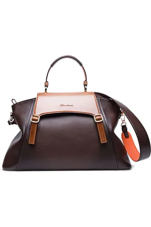 santoni Schultertasche mit Logo-Prägung