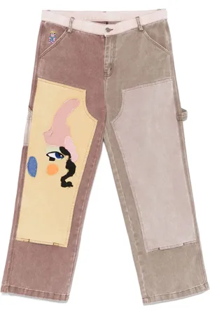 KIDSUPER STUDIOS Jeans im Patchwork-Look