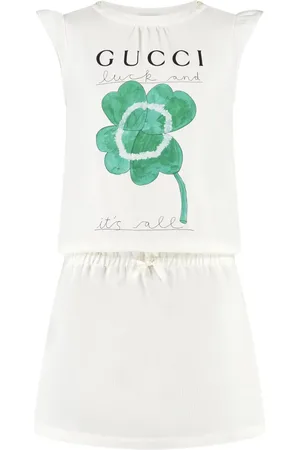 Gucci Kleid mit Kleeblatt-Print