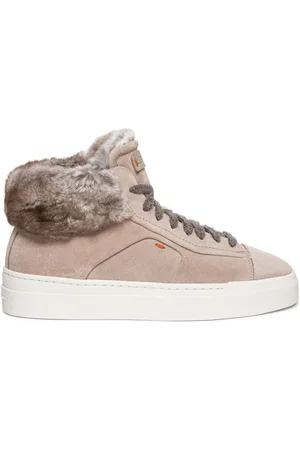 santoni High-Top-Sneakers aus Wildleder