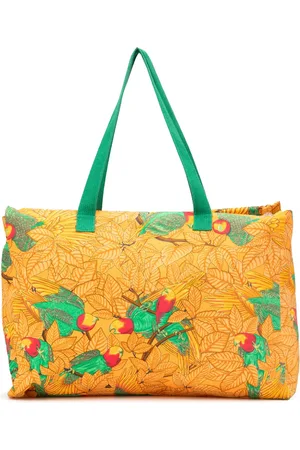 Hermès 2000-2020 Toile Les Perroquets tote bag