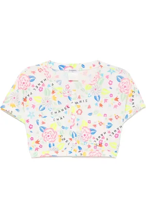 CHANEL 1996 cropped T-Shirt