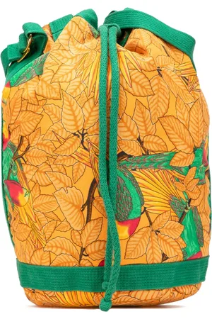 Hermès 1990-2010 Toile Les Perroquets Beuteltasche