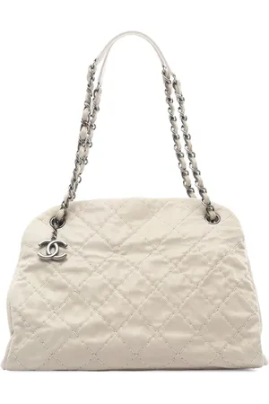 CHANEL 2010-2011 Large Aged Calfskin Just Mademoiselle Bowling Bag shoulder bag