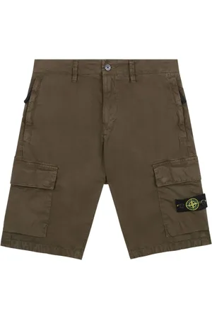 Stone Island Cargo-Shorts mit Logo-Patch