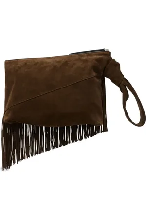 Isabel Marant Faro Clutch aus Wildleder