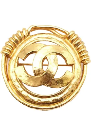 CHANEL 1994 Plated CC Brooch costume brooch