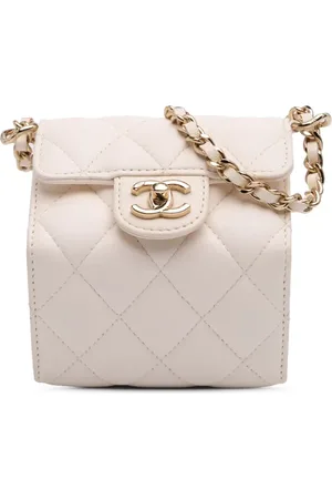 CHANEL 2021-2024 Quilted Lambskin Foldable Jewelry Box with Chain crossbody bag