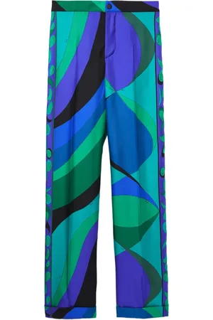 Puccini Weite Hose mit Pesci-Muster