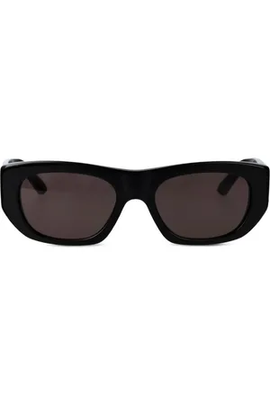 Alexander McQueen Geometrische Sonnenbrille mit Logo-Print