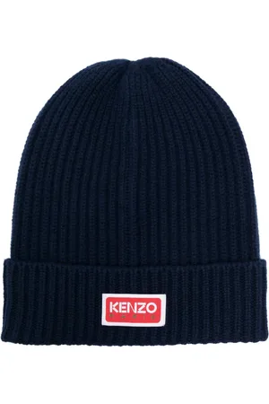Kenzo Strickmütze mit Logo-Patch