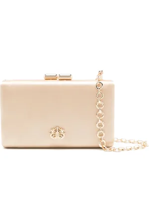 Isla Ibiza Eva Clutch mit Logo-Schild