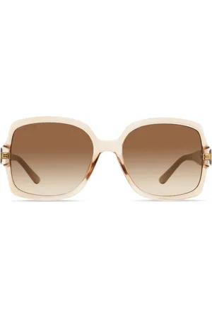 Jimmy Choo Sonnenbrille mit eckigem Gestell
