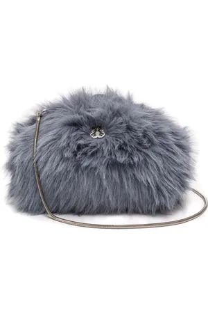 Isla Ibiza Teddy Schultertasche aus Faux Fur