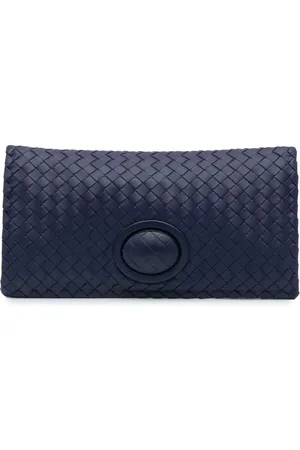 Bottega Veneta 2012-2024 Intrecciato Clutch aus Nappaleder mit Drehverschluss
