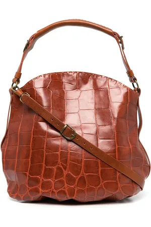 Madison.Maison Schultertasche mit Kroko-Optik