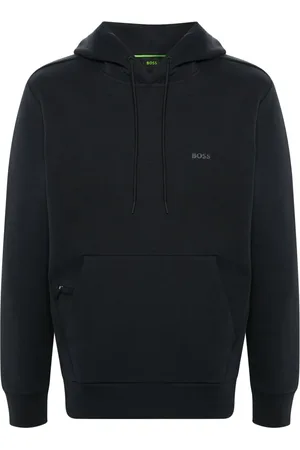HUGO BOSS Hoodie mit gummiertem Logo