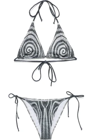 Jean Paul Gaultier Bikini mit Spiral-Print