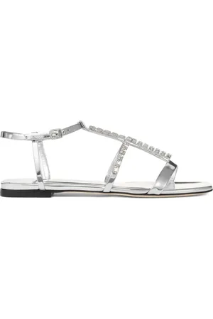 Jimmy Choo Flache Gwyn Sandalen