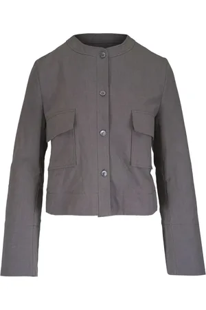 ODEEH Kragenlose Jacke