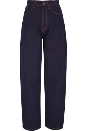 ODEEH Weite High-Waist-Jeans