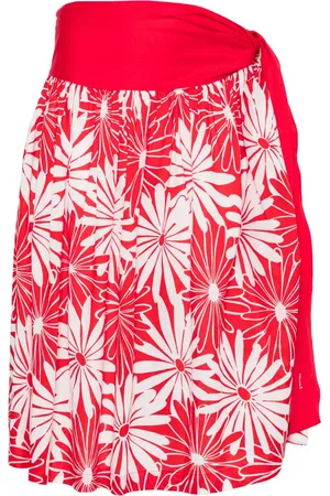 Saint Laurent 1970s Midirock mit Blumen-Print
