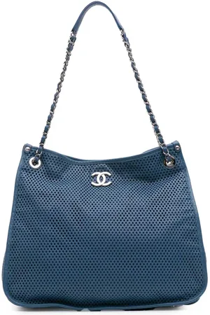 CHANEL 2012-2013 Up In The Air Tote Bag aus perforiertem Kalbsleder