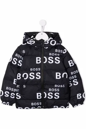 HUGO BOSS Gefütterte Jacke mit Logo-Print
