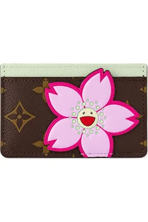 LOUIS VUITTON X Takashi Murakami "Sakura Brown" card holder