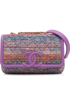CHANEL 2019 Medium Tweed CC Filigree Flap shoulder bag
