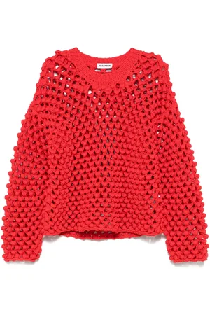 Jil Sander Pullover mit Lochstrickmuster