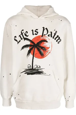 Palm Angels Hoodie mit Farbklecks-Print