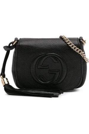 Gucci 2016-2024 kleine Soho Chain Flap Umhängetasche aus Leder