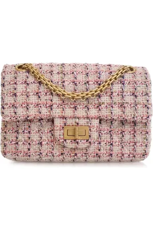 CHANEL 2019 Mini Reissue 2.55 Tweed Single Flap 224 crossbody bag