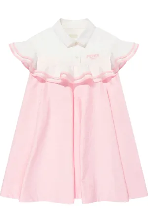 Fendi Kleid mit Logo-Stickerei