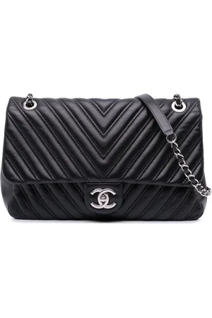 CHANEL 2015-2016 Jumbo Classic Chevron Lambskin Double Stitch Single Flap shoulder bag