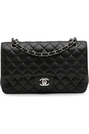 CHANEL 2018 Medium Classic Caviar Double Flap shoulder bag