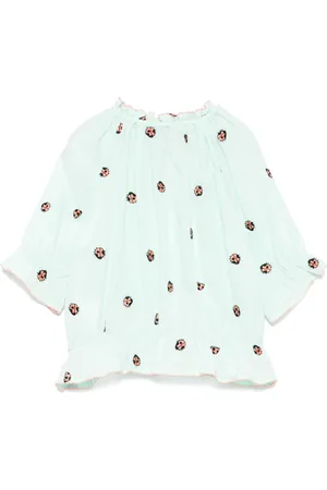 Stella McCartney Bluse mit Marienkäfer-Stickerei