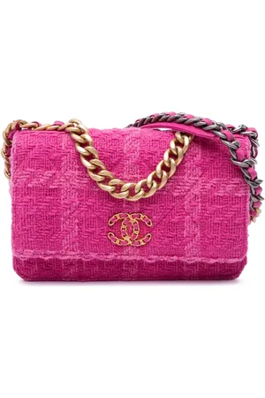 CHANEL 2019 Tweed 19 Wallet On Chain satchel