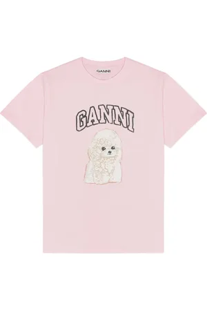 Ganni Organic-cotton t-shirt