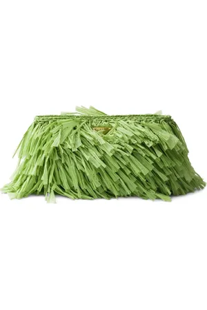 Prada Medium fringed crochet clutch bag