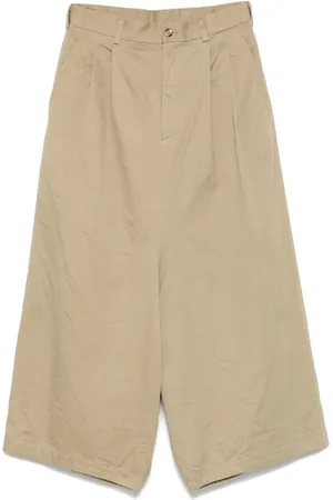 Comme des Garçons Cotton pleated trousers
