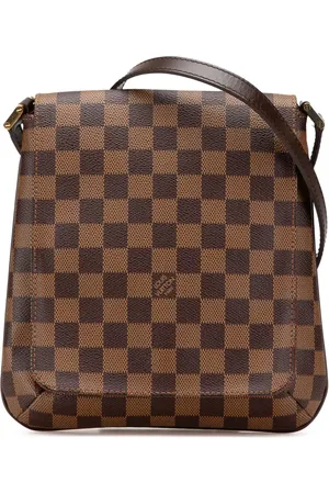 LOUIS VUITTON 2005 Damier Ebene Musette Salsa Long Strap crossbody bag
