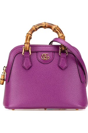 Gucci 2000-2015 mini Dollar Bamboo Diana Dome Satchel-Tasche aus Kalbsleder