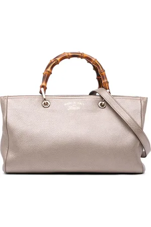 Gucci 2000-2015 mittelgroße Bamboo Stachel-Tasche aus Kalbsleder