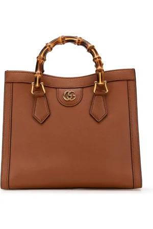 Gucci 2016-2024 kleine Bamboo Diana Satchel-Tasche aus Leder