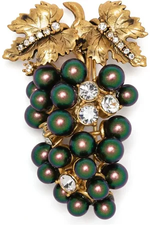 Roberto Cavalli Brosche mit Kristallen