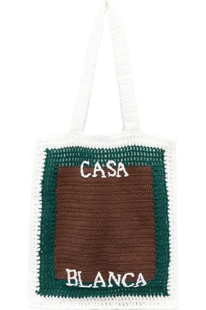 Casablanca Gehäkelter Tennis Tote Bag