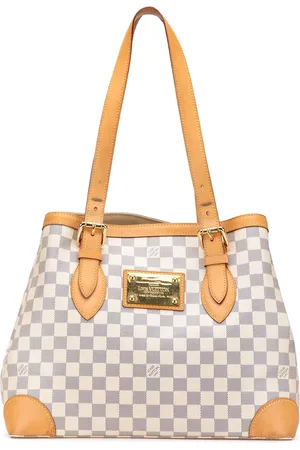 LOUIS VUITTON 2011 Damier Azur Hampstead MM Tote Bag