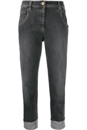 Brunello Cucinelli Taillenhohe Cropped-Jeans